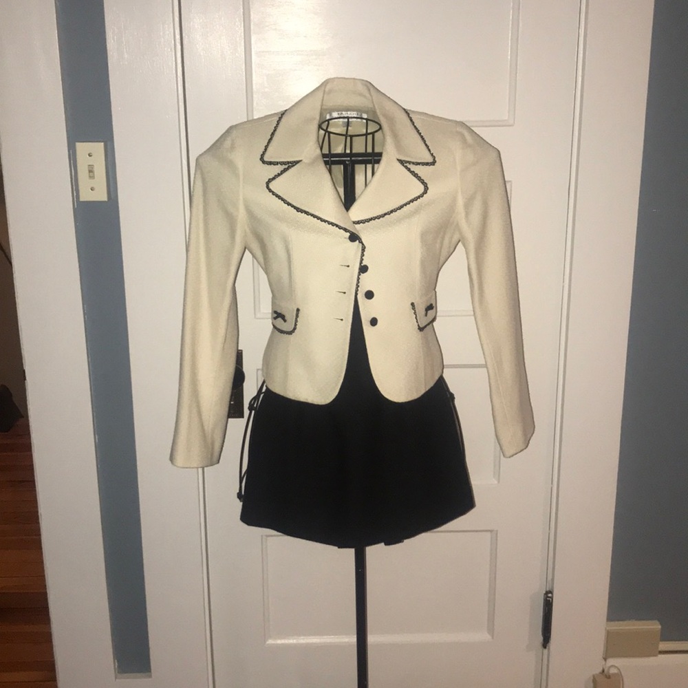 2 Piece Skirt Suit Chanel-esque Blazer